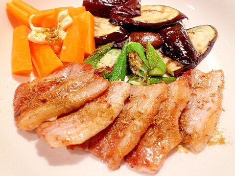 【簡単ワンプレート】豚バラ肉のクミン焼き